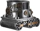 GILDE Übertopf Lokomotive Steampunk Engine planter | Silber 4