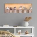 Reinders! Holzbild Deco Panel 30x90 Bird Family | Braun 2