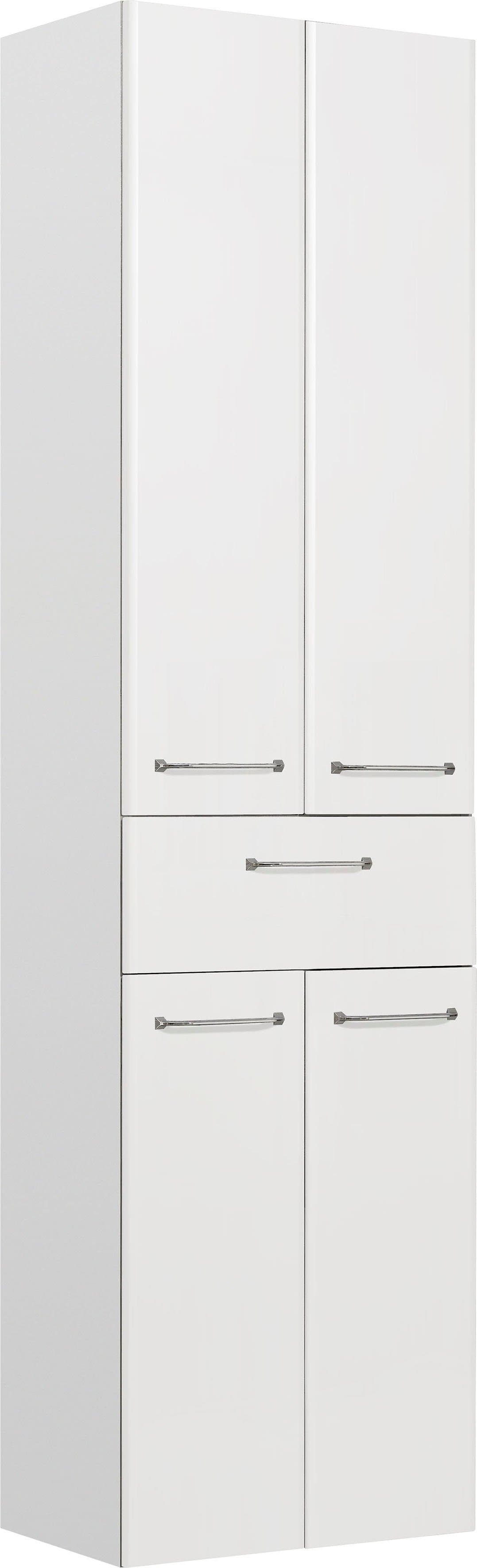 Saphir Hochschrank Quickset | Weiß