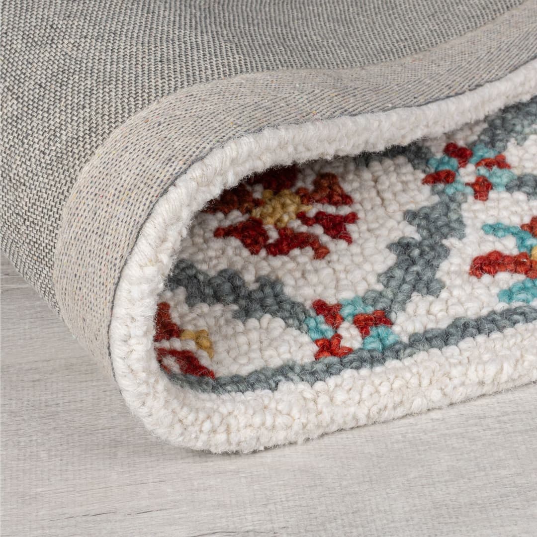 FLAIR RUGS Iris Traditional Wollteppich | Rot