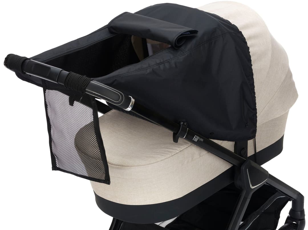 Fillikid Kinderwagen-Sonnenschutzhülle Sonnenschutz Deluxe | Schwarz