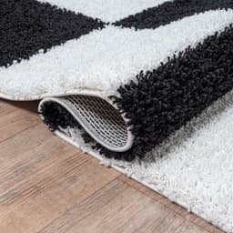 Sanat Hochflor-Teppich Milano 1250 | Schwarz