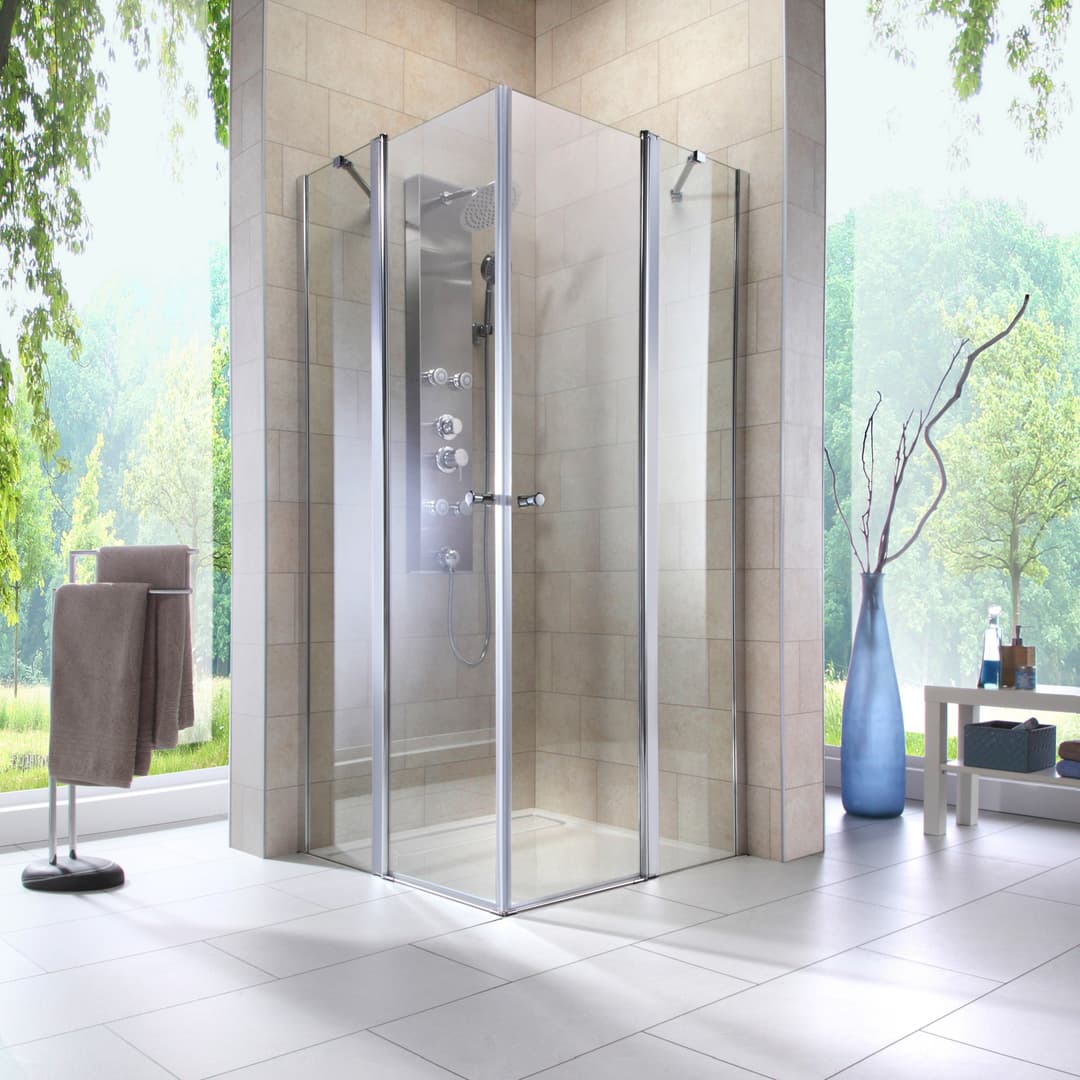 welltime Eckdusche Florenz 4.2 | Silber