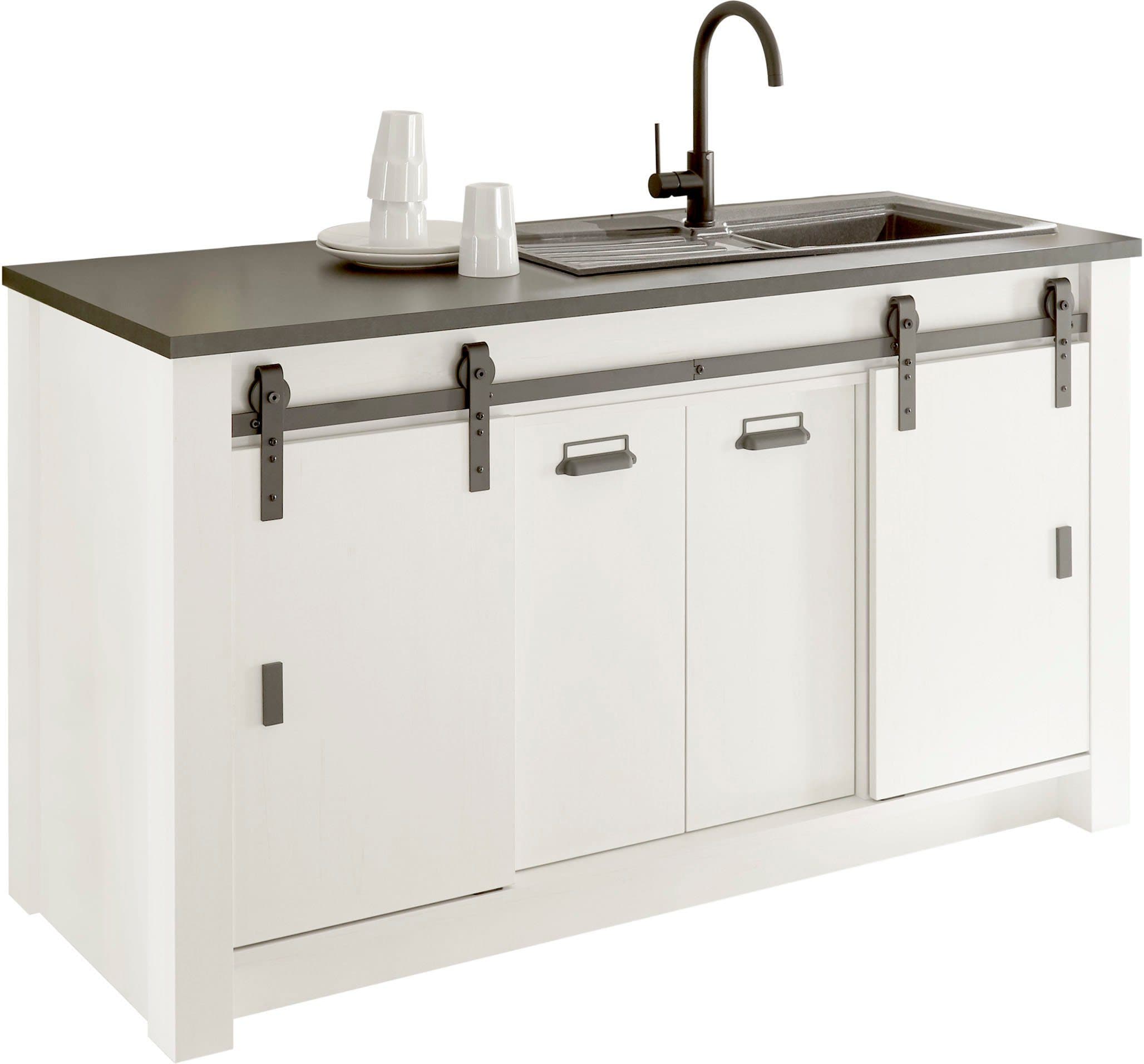 Home affaire Spülenschrank Sherwood | Weiß