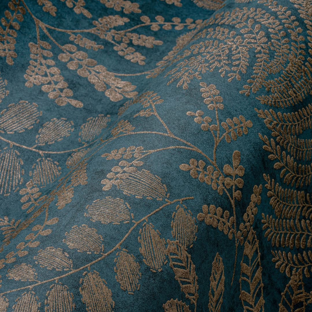 A.S. Création Vliestapete THE BOS Blätter Floral | Blau