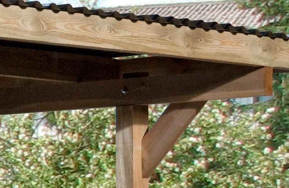 weka Einzelcarport 606 Gr.1 | Braun