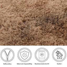 LUXOR living Fellkissen Dekokissen Novara | Braun