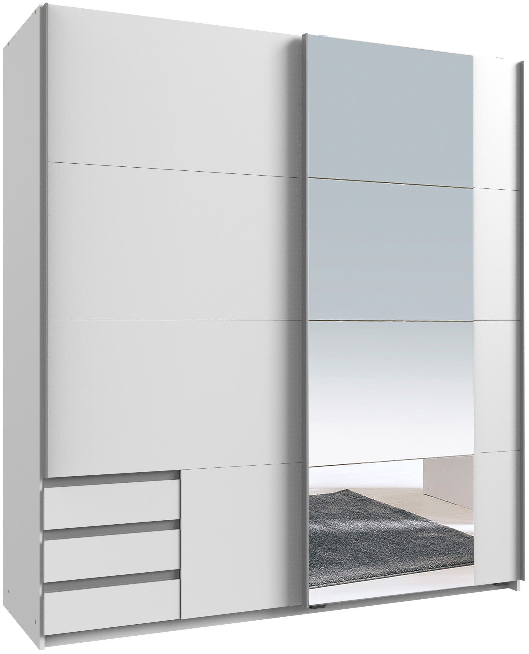 Wimex Schwebetürenschrank Emden | Weiß