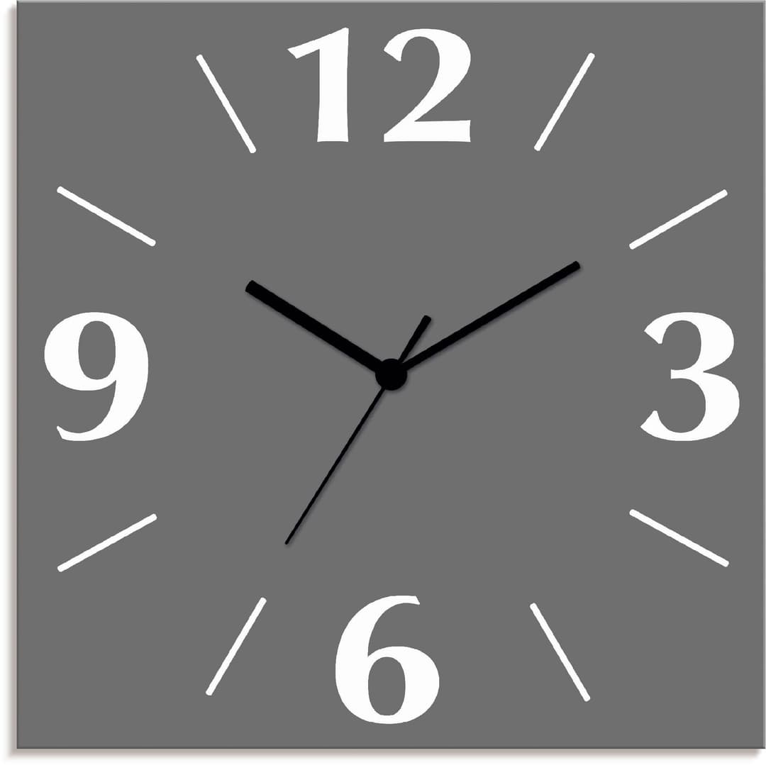 Artland Wanduhr Uni Trendfarben | Grau