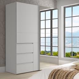 FORTE Schwebetürenschrank Winn2 | Weiß