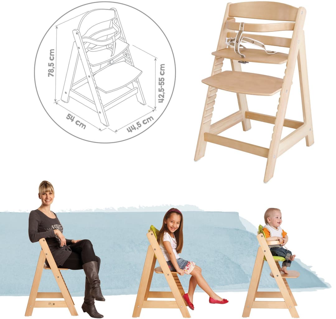 roba® Hochstuhl Sit up III | Holztöne
