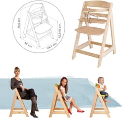 roba® Hochstuhl Sit up III | Holztöne