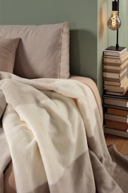 Biederlack Feel Cord Wohndecke | Beige
