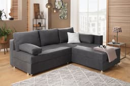 Home affaire Ecksofa Italia L-Form | Grau