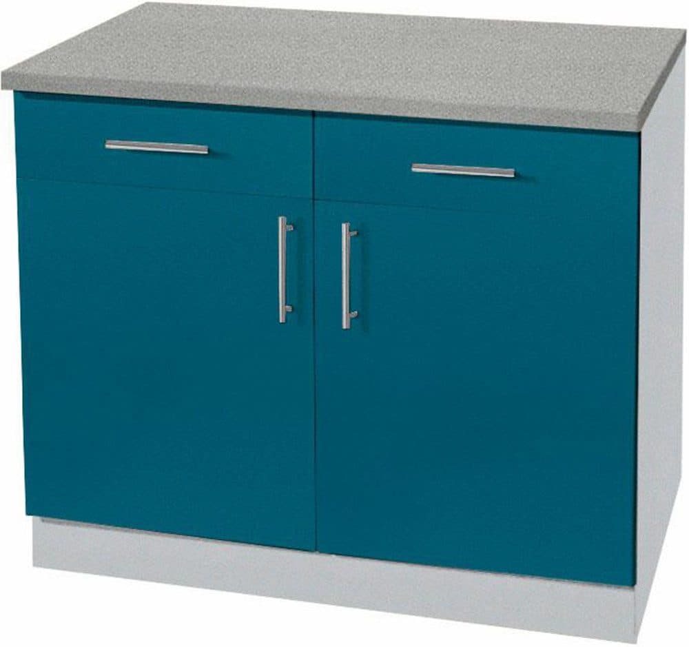 wiho Küchen Unterschrank Kiel | Blau