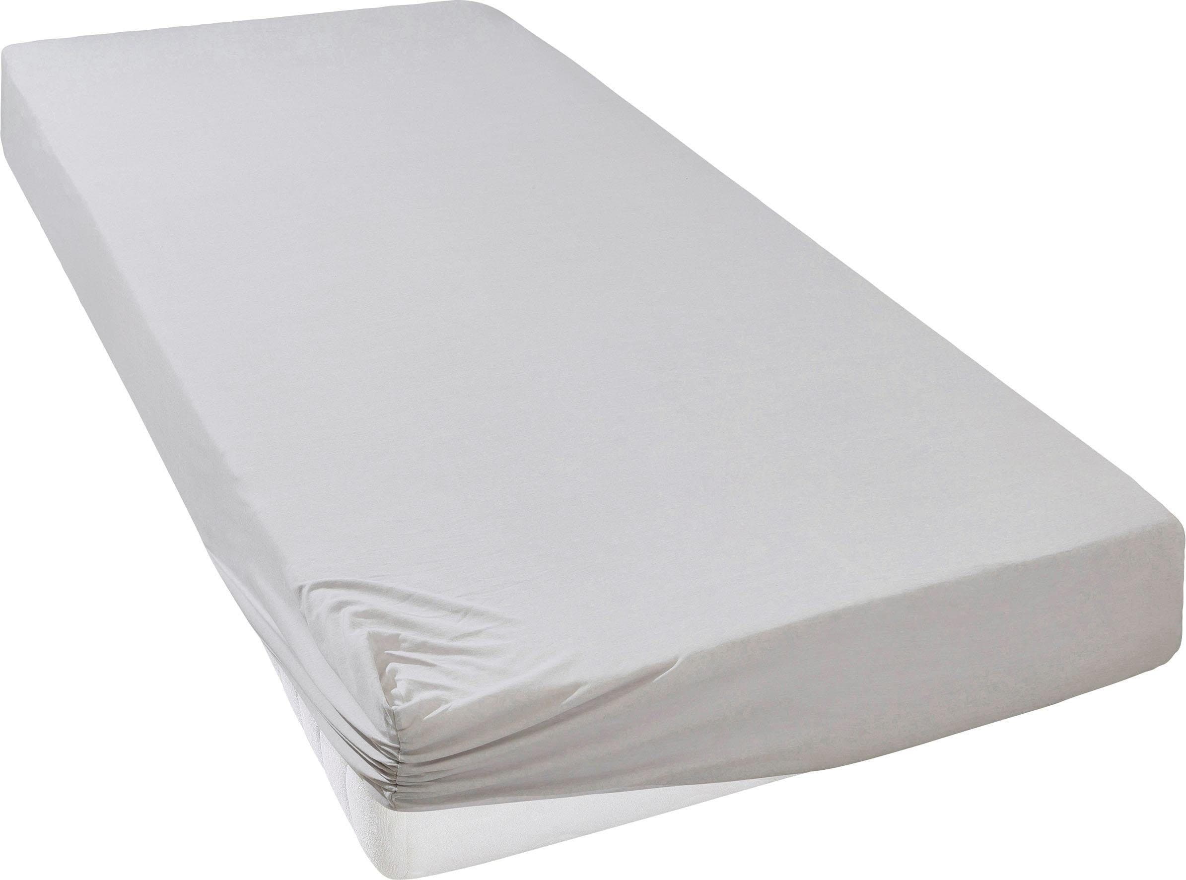 OTTO home Spannbettlaken GRETA Jersey | Grau
