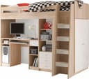 Begabino Hochbett Unit | Holztöne
