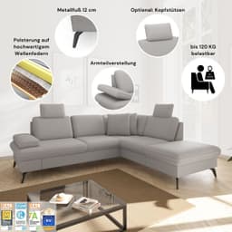 sit&more Wohnlandschaft Morris Jubi U-Form | Braun