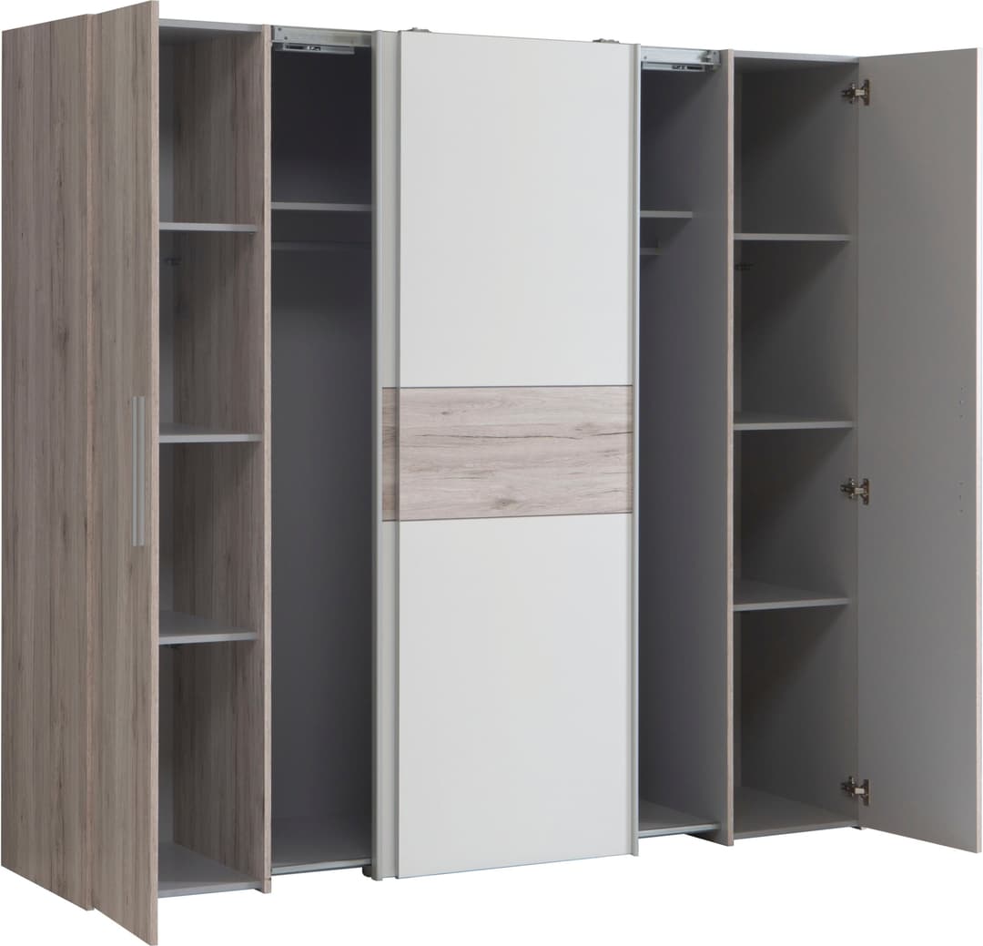 FORTE Kleiderschrank Kalixtus | Holztöne
