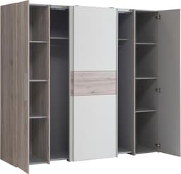 FORTE Kleiderschrank Kalixtus | Holztöne