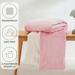 Wohndecke Doublesoft | Rosa