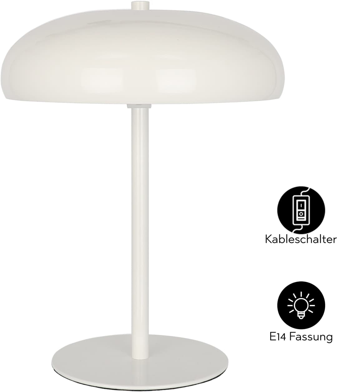 OTTO home Tischleuchte Jessee | Beige