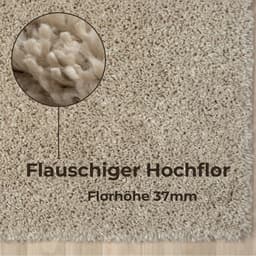 OTTO home Hochflor-Teppich Banji | Beige