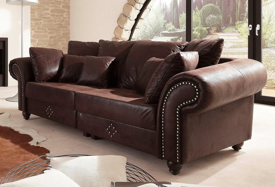Home affaire Big-Sofa King George Mega Sofa | Braun