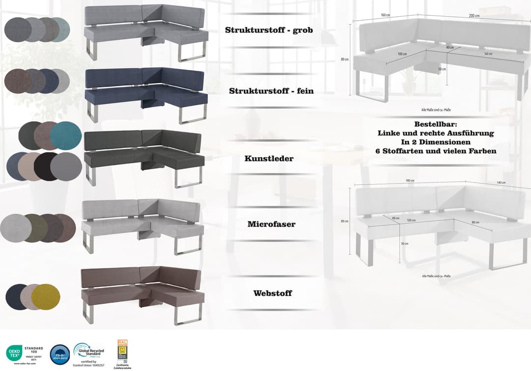 OTTO home Eckbank Rab | Braun