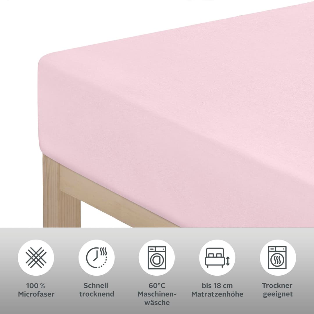 OTTO home Spannbettlaken PAPRIKA | Rosa