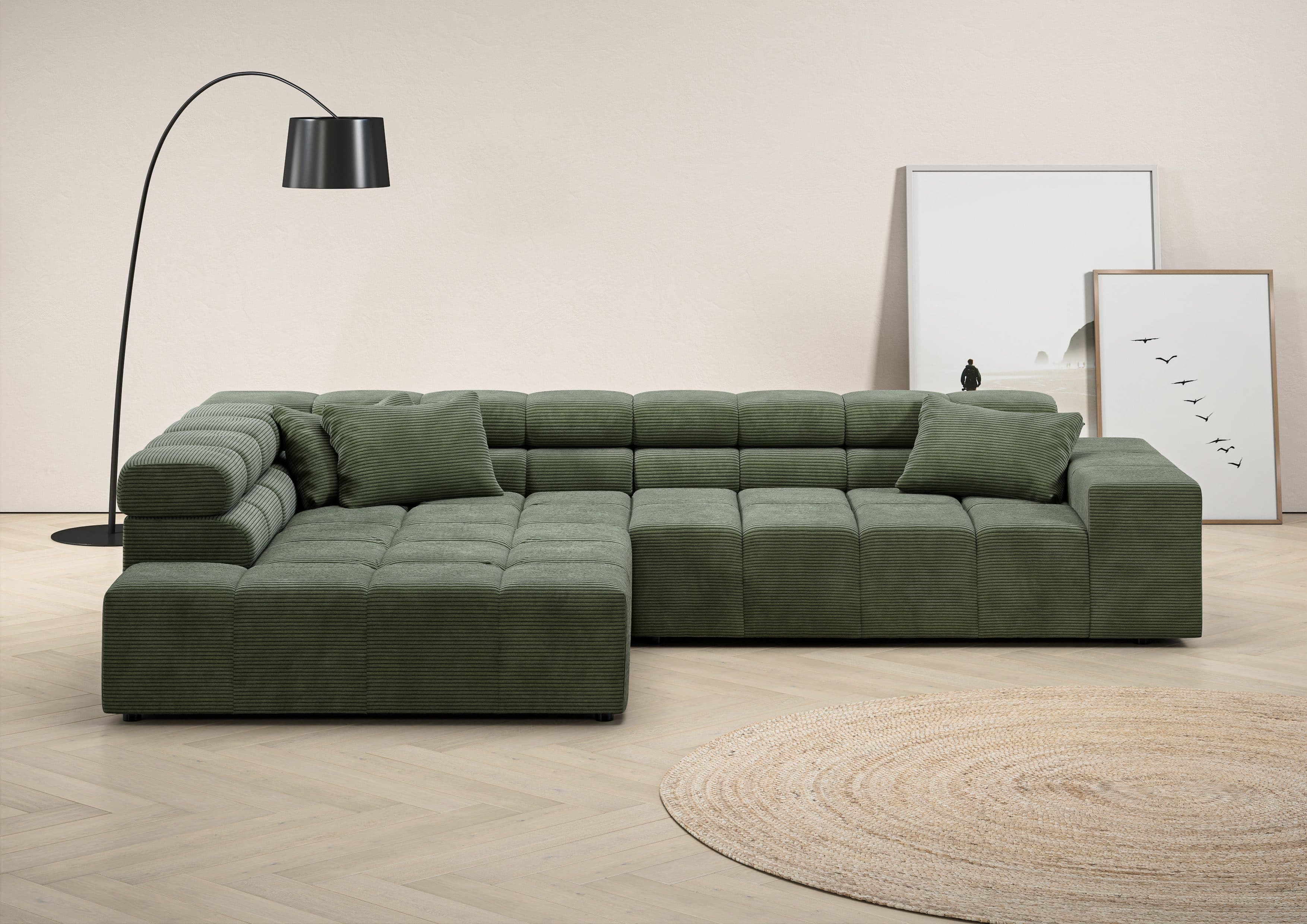 Home affaire Ecksofa Ancona | Grün