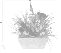 Kunstpflanze Blüten | Mehrfarbig