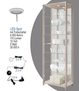 fif möbel Vitrine OPTIMA | Holztöne