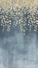 CosmoLiving by Cosmopolitan Vliestapete Gilded Bloom | Blau 2