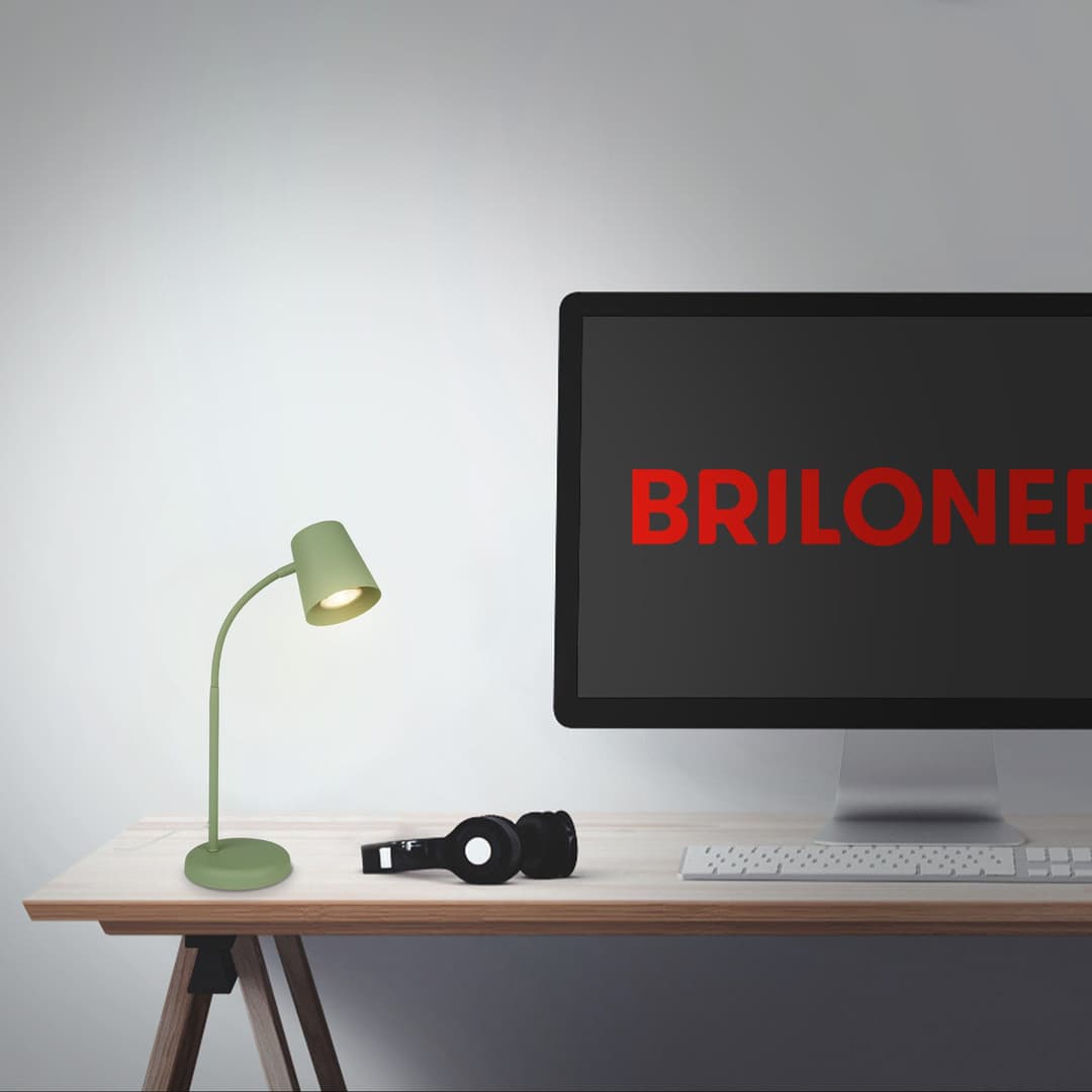 Briloner Leuchten Tischleuchte SKRIVA | Grün