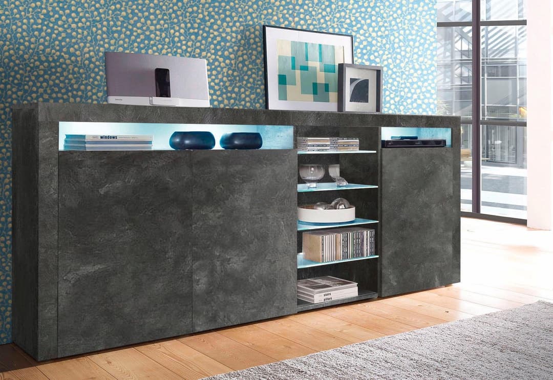 borchardt Möbel Highboard Santa Fe | Grau