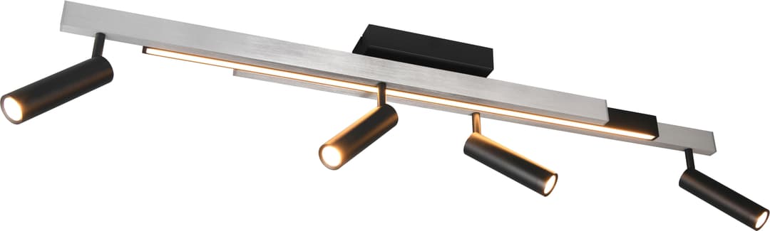 TRIO Leuchten ZENO LED Deckenleuchte | Grau