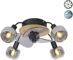 näve Fumoso Deckenventilator | Schwarz