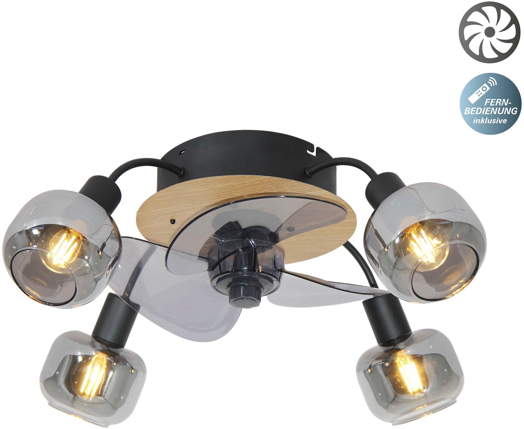 näve Fumoso Deckenventilator | Schwarz