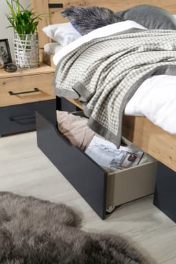 rauch Stauraumbett Birmingham | Holztöne