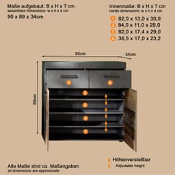 INOSIGN Schuhschrank Ilana | Braun