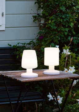 Reality Leuchten LED Außen-Tischleuchte Dora | Weiß