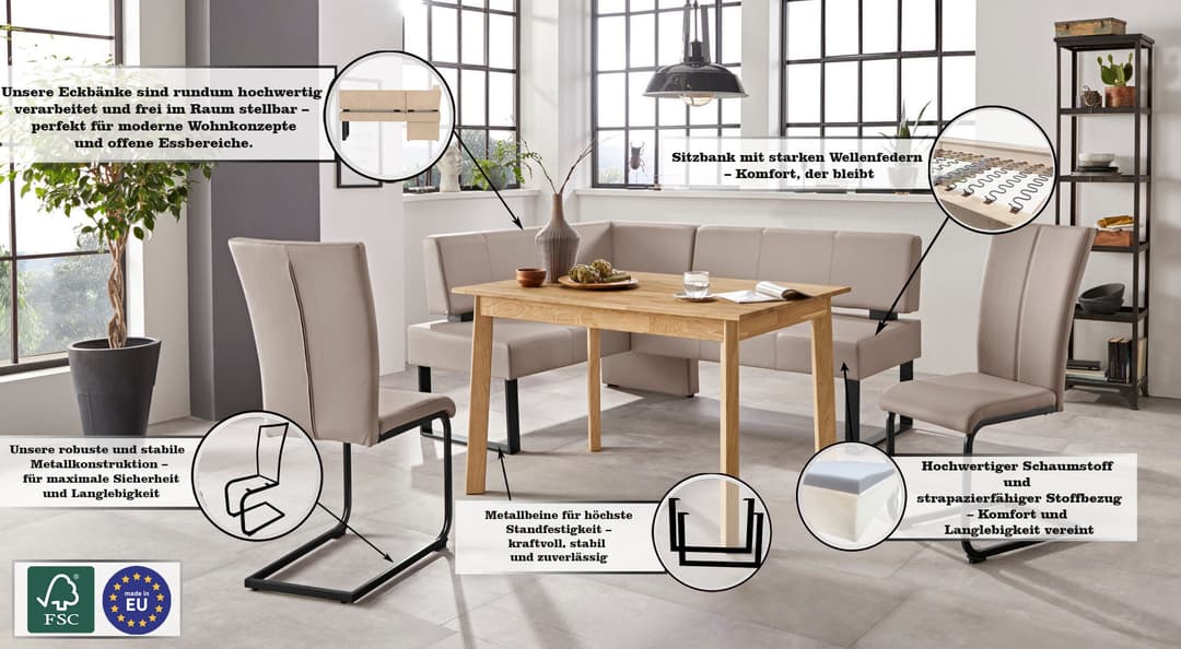 OTTO home Eckbank Oliver | Beige