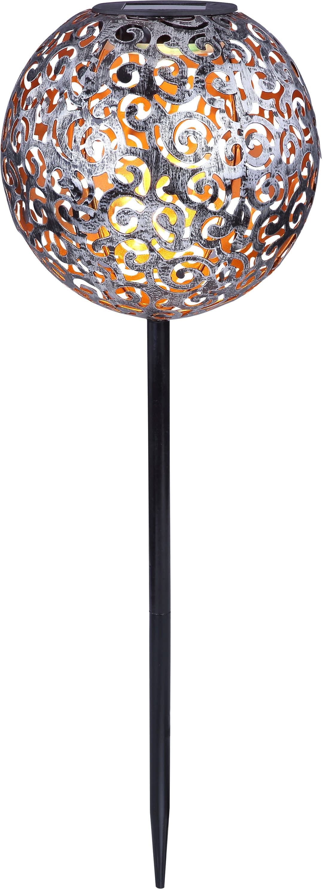 GLOBO LIGHTING SOLAR Solarleuchte | Silber