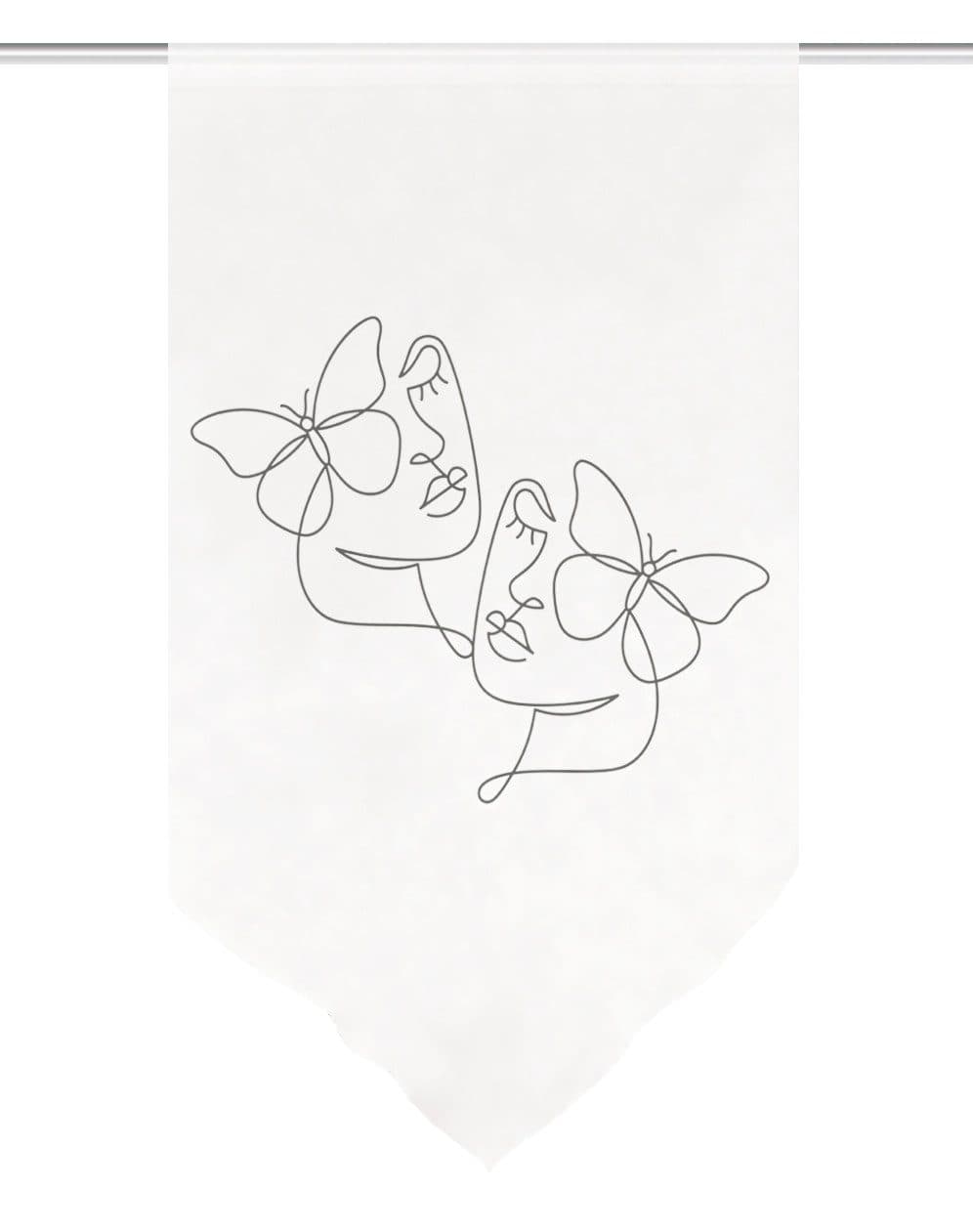 HOME WOHNIDEEN Scheibengardine SYLIA | Grau