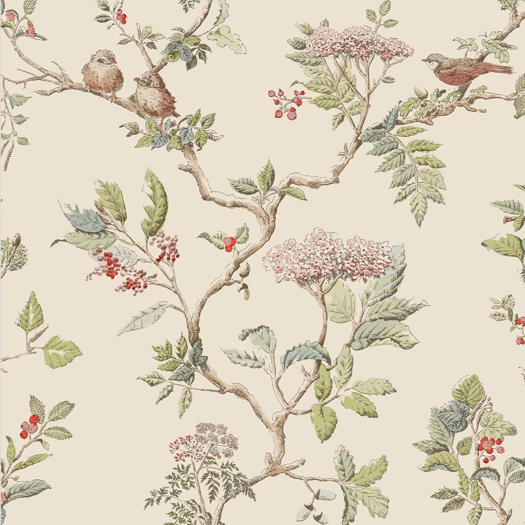 LAURA ASHLEY Vliestapete Elderwood | Beige