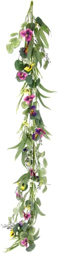 Kunstblume Stiefmütterchenranke | Mehrfarbig