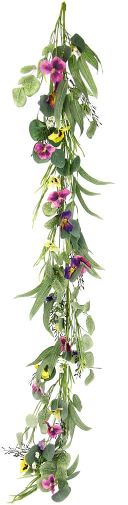 Kunstblume Stiefmütterchenranke | Mehrfarbig