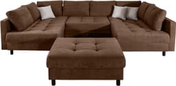 COLLECTION AB Wohnlandschaft Toni U-Form | Braun