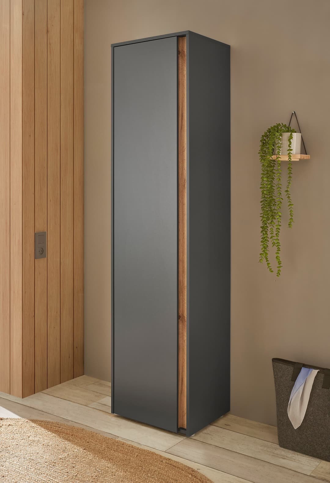 Home affaire Garderobenschrank GiRON/CiTY | Grau
